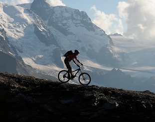 freeride biking in zermatt switzerland