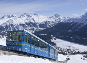 cog railway in st moritz